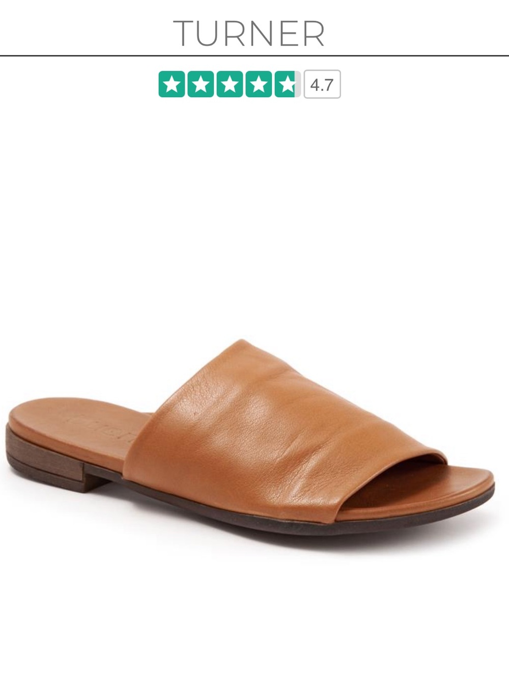 BUENO TAN TURNER SLIDE SANDALS Sz. 39